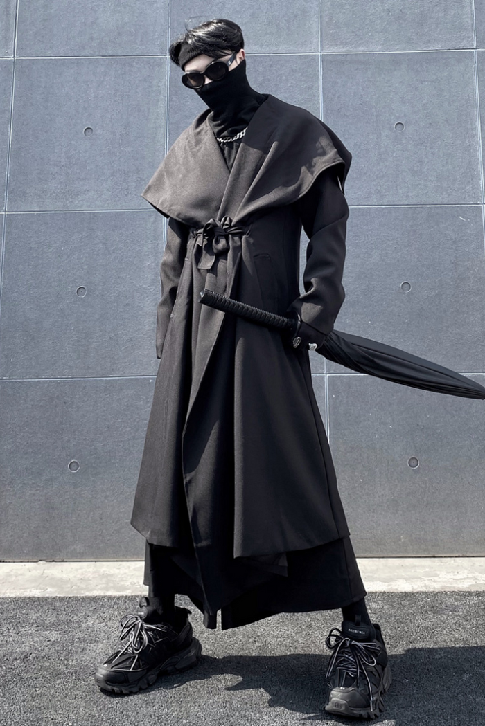 ブラック オーバーサイズ ロングジャケット ブラックオーバーサイズ ブラック オーバーサイズ ロングジャケット ブラックオーバーサイズ