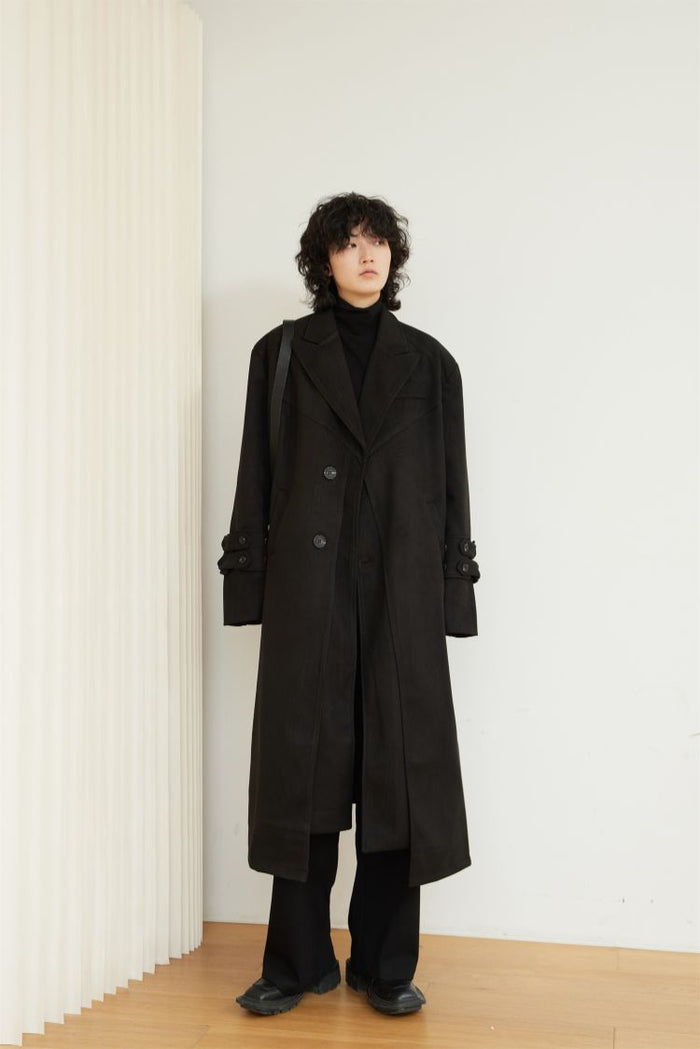 フェイクダブルレイヤーコート – QLOMONO