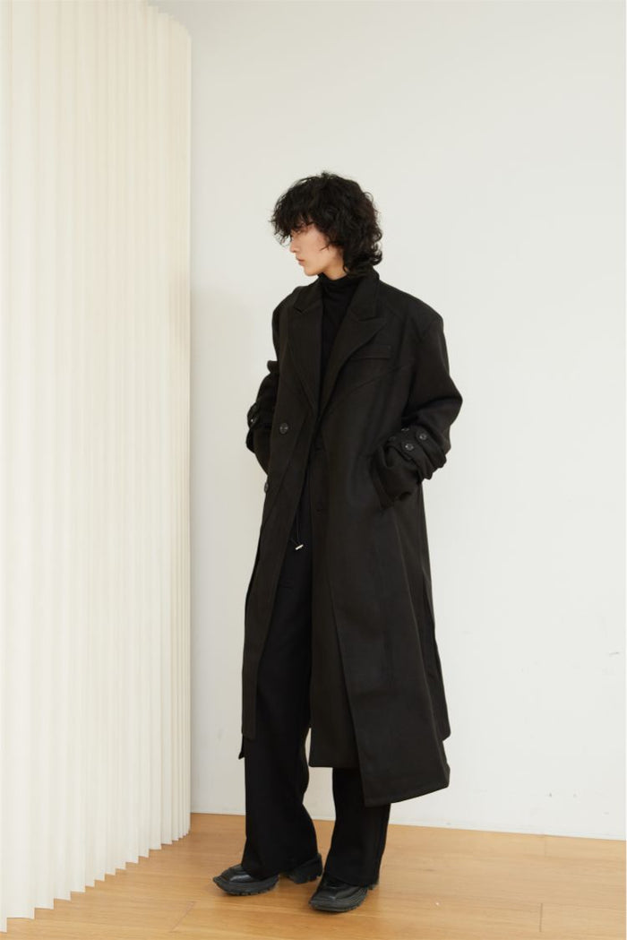 フェイクダブルレイヤーコート – QLOMONO