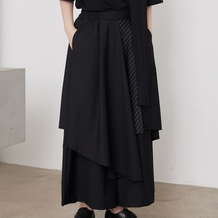 MAXMARA アウトレット●LILLO ストライプツイル ワイドパンツ ワイドパンツ レディース ストライプ柄[品番：JOKW0015946